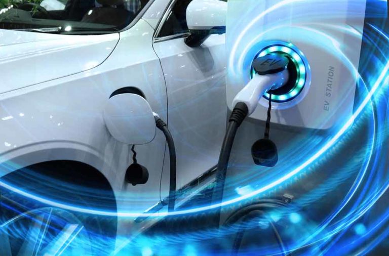 Electric Car Eco-friendly Energy Concept