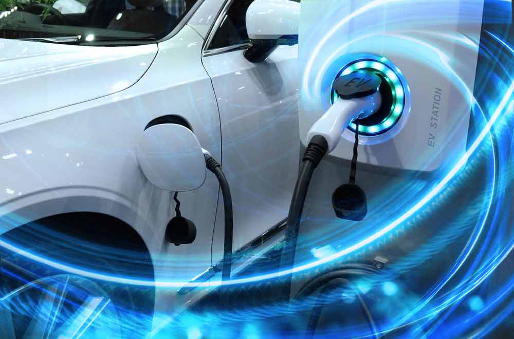 Electric Car Eco-friendly Energy Concept