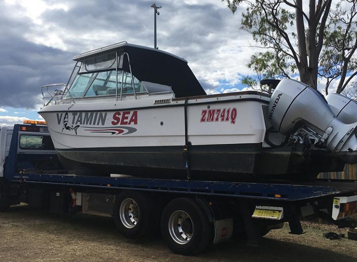 Boat Towing — Tow Truck Provider in the Gold Coast