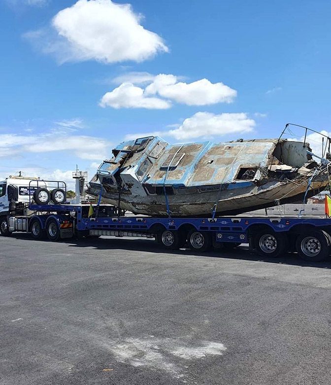 Boat Wreck — Tow Truck Provider in the Gold Coast