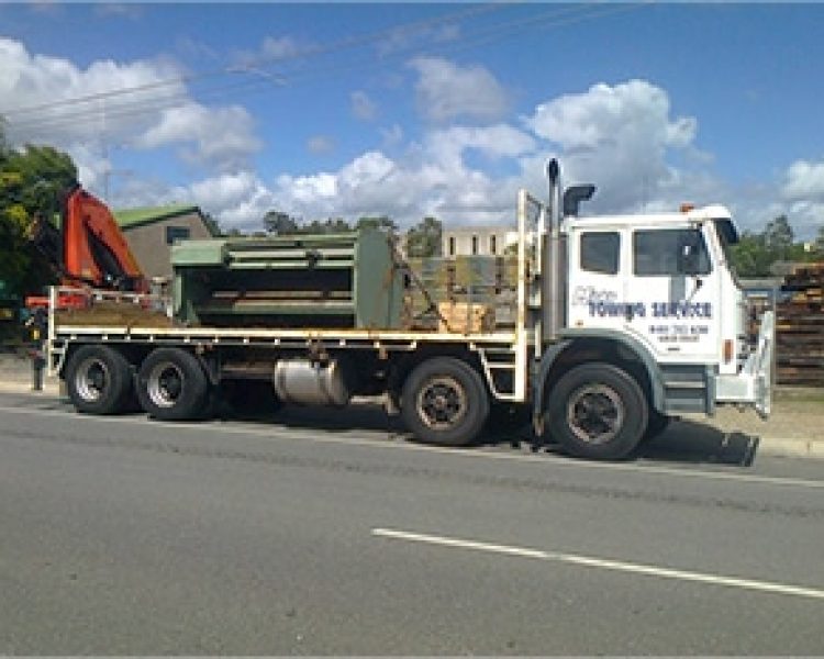Crane Truck Loaded