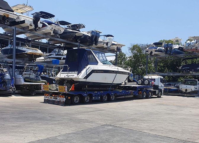 Boat on The Truck — Tow Truck Provider in the Gold Coast